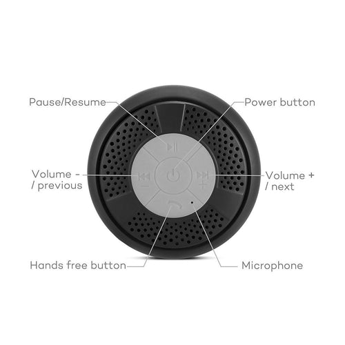 TaoTronics Bluetooth Water Resistant Portable Shower Speaker