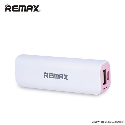 REMAX - Power Box Mini White/Pink 2600 mAh