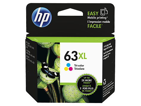 HP 63XL TRI-COLOR INK CARTRIDGE F6U63AA